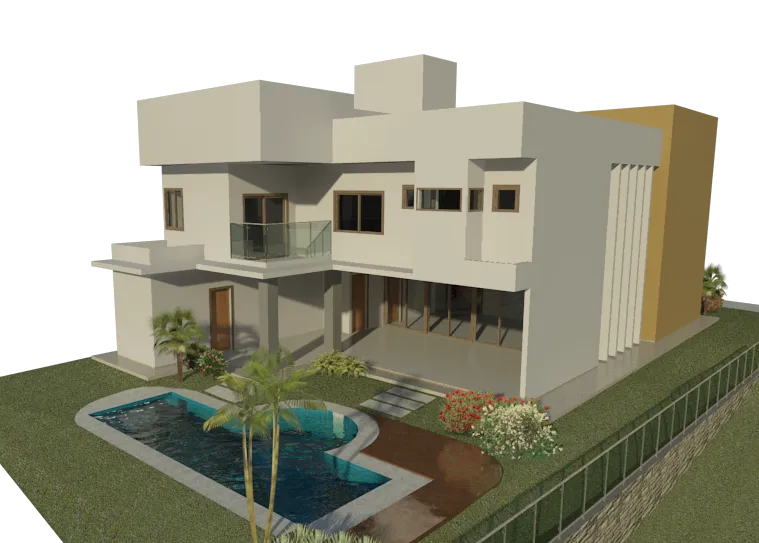 House Autodesk Revit Architecture Facade Digital mockup, house, building, villa, elevation png